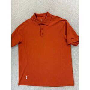 Simms Core3 Short Sleeve TECH Polo Shirt (Men's‎ Large) Burnt Orange